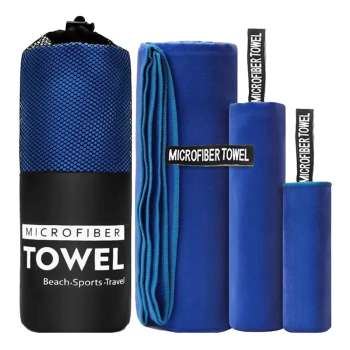 3-Piece Quick-Dry Microfiber Sports Towel Set
