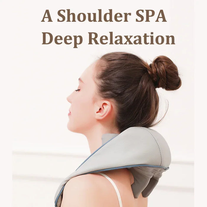 Electric Neck Massager with Heat and Vibration