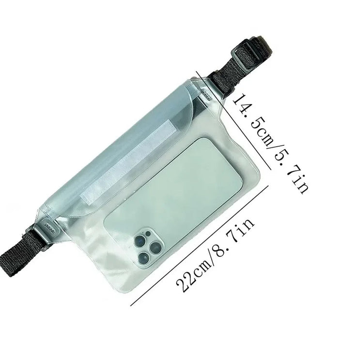 PVC Waterproof Mobile Phone Waist Bag with Adjustable Strap