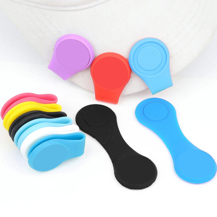 Silicone Golf Ball Marker Magnetic Cap Clip
