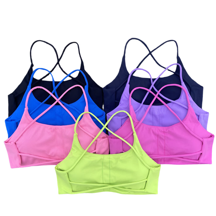 Seamless Criss Cross Sports Bra – Yoga & Gym Top