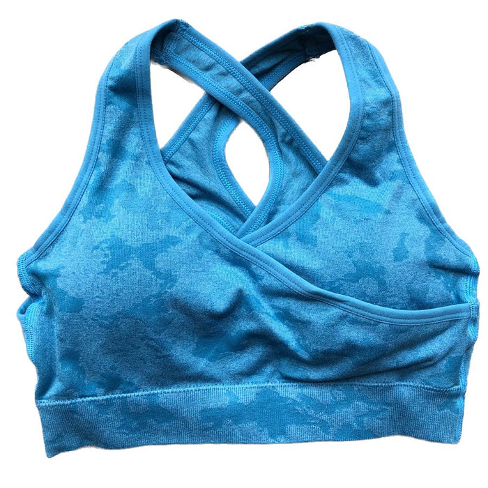 CamoPower Crossover Sports Bra - Flamin' Fitness