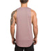 Men's Essentials Plain Stringer Vest - Flamin' Fitness