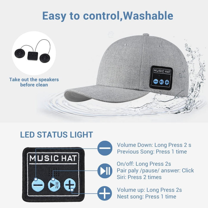 SoundWave Bluetooth Speaker Cap - Flamin' Fitness