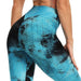 Tie-Dye Honeycomb Anti-Cellulite Gym Leggings - Flamin' Fitness