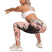 Tie-Dye Honeycomb Anti-Cellulite Gym Leggings - Flamin' Fitness