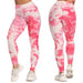 Tie-Dye Honeycomb Anti-Cellulite Gym Leggings - Flamin' Fitness