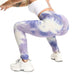 Tie-Dye Honeycomb Anti-Cellulite Gym Leggings - Flamin' Fitness