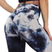 Tie-Dye Honeycomb Anti-Cellulite Gym Leggings - Flamin' Fitness