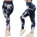 Tie-Dye Honeycomb Anti-Cellulite Gym Leggings - Flamin' Fitness