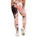 Tie-Dye Honeycomb Anti-Cellulite Gym Leggings - Flamin' Fitness