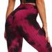 Tie-Dye Honeycomb Anti-Cellulite Gym Leggings - Flamin' Fitness